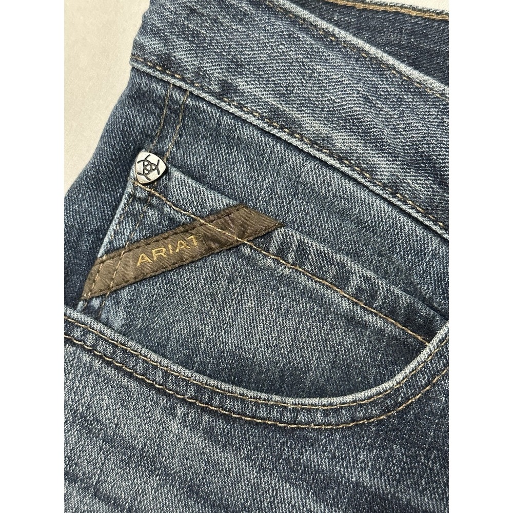 Ariat M4 Legacy Boot Cut Jeans Mens 34x36 Relaxed Fit Medium Wash Western - Picture 9 of 16